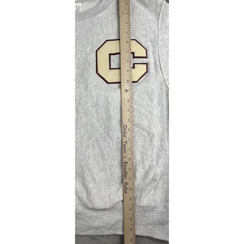 Vintage Champion Reverse Weave Sweatshirt Mens Small Gray Fleece Heavyweight - Picture 6 of 9